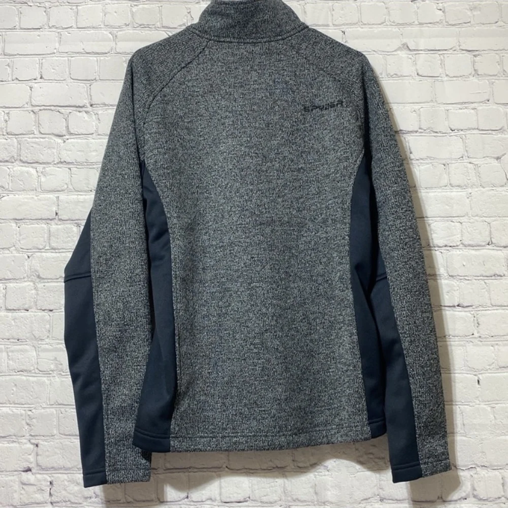 Spyder Black and Gray 1/4 Zipper Jacket - Picture 9 of 9
